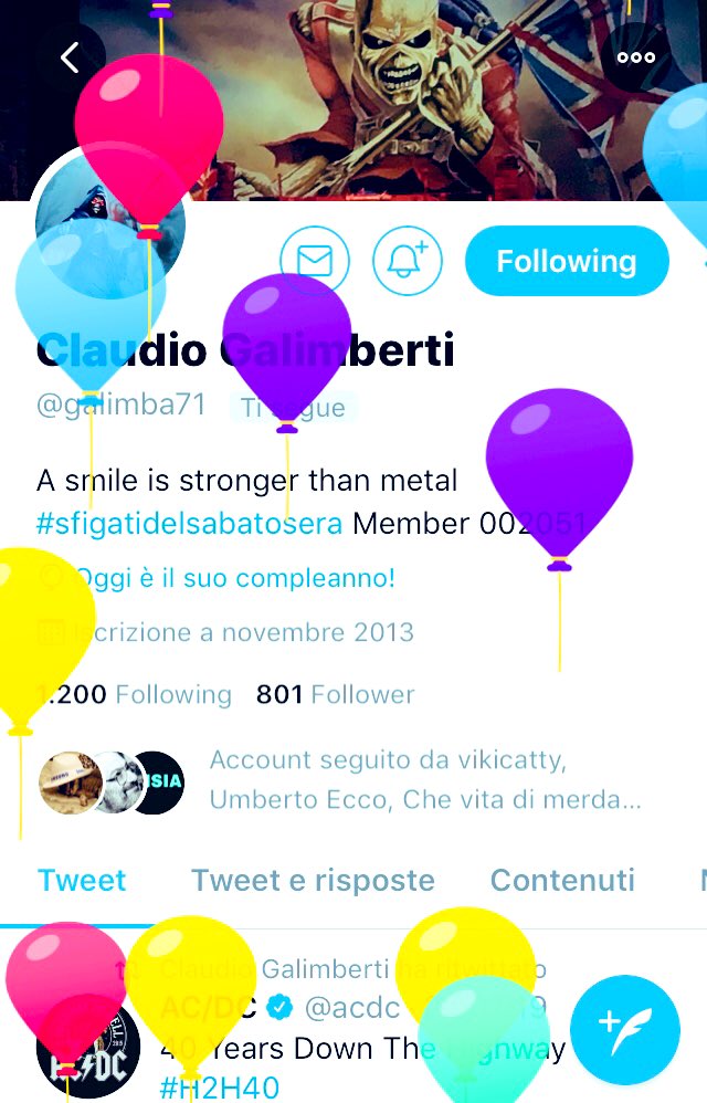 AnnalisaBernabe's tweet photo. @galimba71  Un mondo di auguri 🎉🎁🎂🎉♥️🍀e tantissima #Felicità 💝🎉🎉🎉💙🍀 https://t.co/D2Oa6orhBa