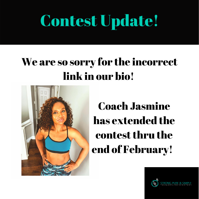 strong_pure's tweet photo. We are so sorry for any confusion and because of it we are extending the contest until the end of February! #StrongPureSimple #HolisticHealth #CleanEating #WinstonSalem #Greensboro #HIIT #SAHM #TransformationSpecialist https://t.co/u9FBxIkUqk