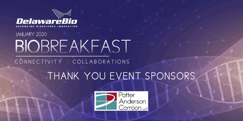Delaware_Bio's tweet photo. #DeBIO wants to thank @PotterAnderson for sponsoring the January #BioBreakfast!
#netde #lifescience https://t.co/AZXEMNS37x