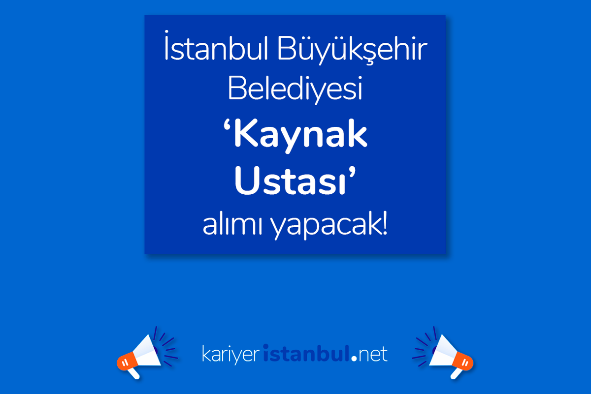 İstanbul Büyükşehir Belediyesi kaynak ustası alacak.
.
.
Link 👉 kariyeristanbul.net/2020/01/ibb-ka…
.
.
#kariyeristanbul #istanbul #istanbulişilanları #kariyeribb #ibbkariyer #ibbkariyerim #ibbişilanları #bayrampaşa #bayrampasa #bayrampaşaişilanları #kaynakçı #kaynakustası #argonkaynak