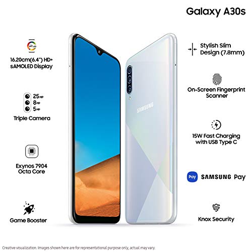 Latestupdates__'s tweet image. Samsung Galaxy A30s (Prism Crush Violet, 4GB RAM, 64GB Storage)
-amzn.to/38a4kV2
for &quot;samsung a30s mobile phone&quot;
M.R.P.:❌₹ 18,900.00
Deal of the Day:☑️₹ 14,999.00 
Ends in 🔜 🔜 🔜 05h 26m 24s
You Save:💰₹ 3,901.00 (21%)