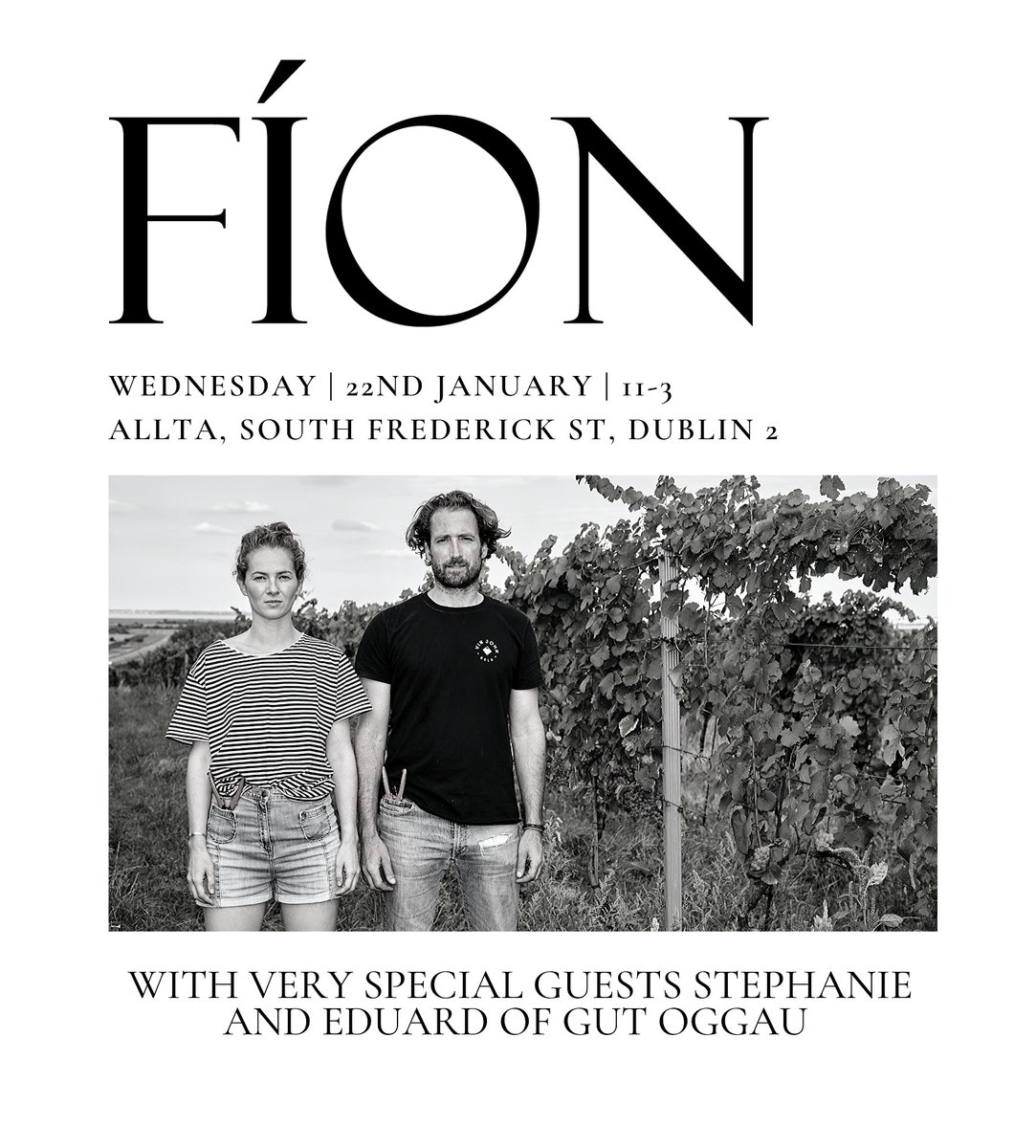 1 WEEK TO GO - Join us for the next FÍON tasting, Wednesday 22nd January, 11-3 <a href="/alltawinebar/">allta</a> with very special guests <a href="/GutOggau/">Gut Oggau</a> 💥💥