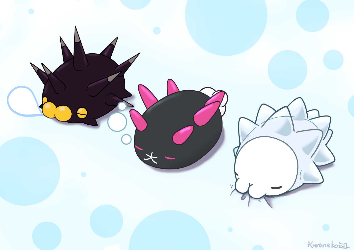 猫野クロ くろねこ 創作垢 ぷぅぷぅすやすやはみはみ バチンウニ ナマコブシ ユキハミ T Co Y5epyxgcpu Twitter