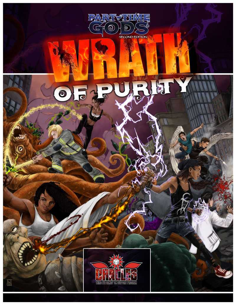 ThirdEyeGames's tweet photo. All new gods gotta start somewhere! Check out one of the new hot releases we're working on for #PartTimeGods
"Wrath of Purity," written by @eloythesaint & tested by our Oracles, this 3-part saga is a great launchpad for new gods. Coming March 2020. #PTG2E #ttrpg https://t.co/5zImM3HGM7