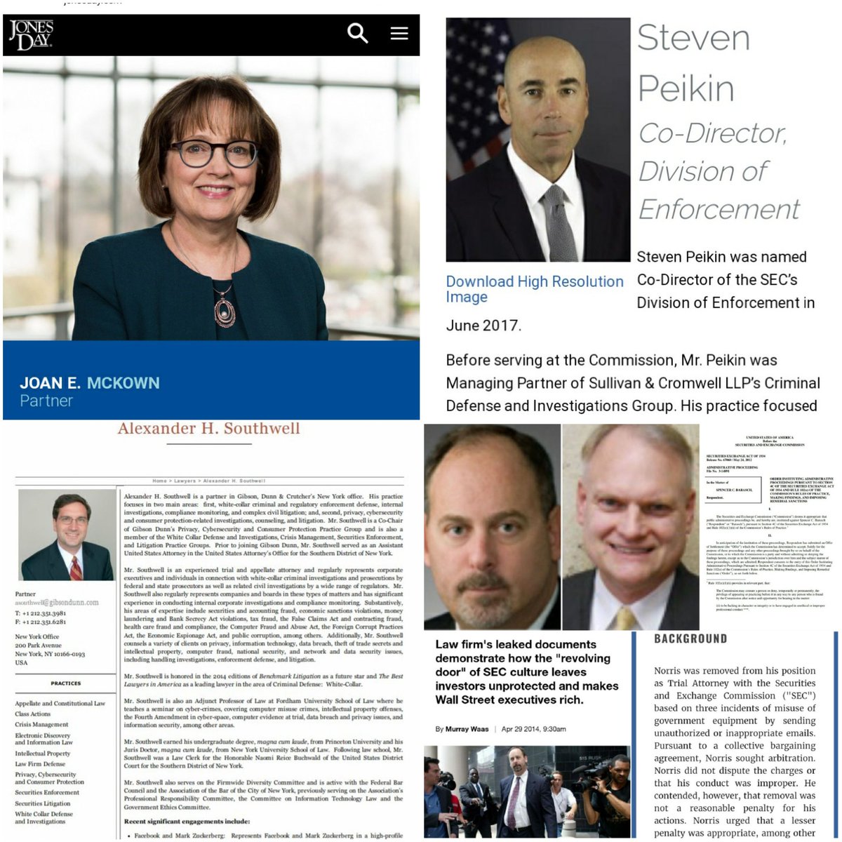 John7Smith1's tweet photo. Jan. 15, 2020 #BreakingNews #Geo_Group #SullivanCromwell #JonesDay #StevenPeiken #SimpsonThatcher #KirklandEllis #JoanEMckown #GibsonDunn. SEC officials involved in criminal insider trading, money laundering and extortion conspiracy.@stevesadow #NYTimes @washingtonpost @ABAesq https://t.co/vxzdfpW8B4