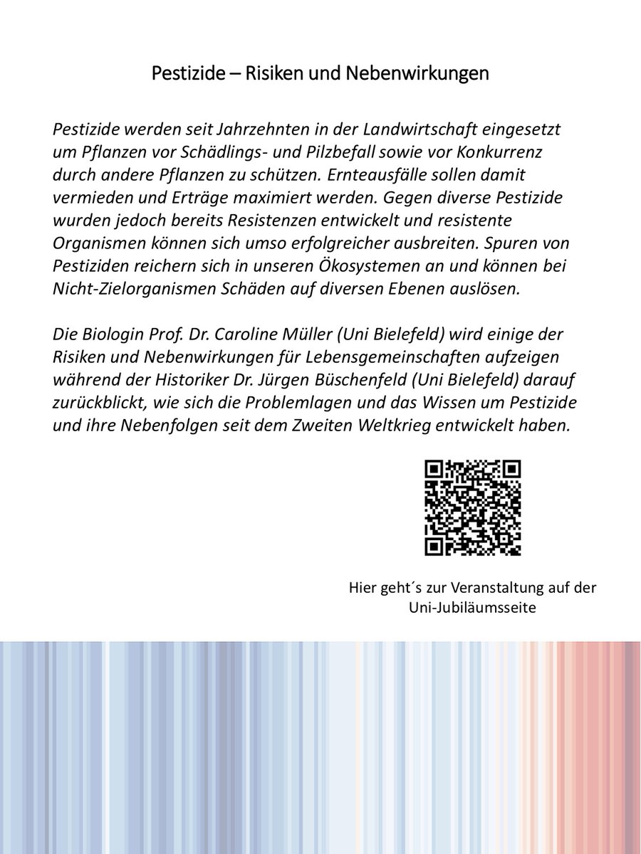 L4F_Bielefeld's tweet photo. Morgen Abend ist es wieder soweit: unsere nächste #LectureForFuture in Kooperation mit der VHS Bielefeld steht vor der Tür. Eine Biologin und ein Umwelthistoriker sprechen über "Pestizide - Risiken und Nebenwirkungen". Um 18:00 im Großen Saal (3. Stock) @4Bielefeld @sciforfuture https://t.co/82w4GHPnJr