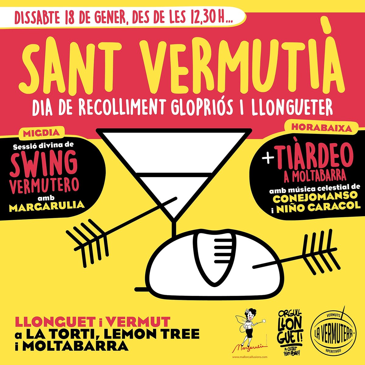 swing_en's tweet photo. Este sábado en @moltabarra Sant Vermutia allí estaré con una selección muy bailable de swing a las 12.30h,💃 con la @La_Vermutera 🍸y por la tarde @conejomanso DJ y Niño Caracol!!🎧🎛🎚🎶 @Margarulia #mallorca #swing #lindyhop #vermut https://t.co/vnrVNOA4Rr