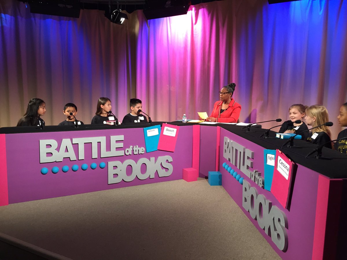 WichitaUSD259's tweet photo. The Battle of the Books competition starts Tuesday, Jan. 21. This year a record 47 elementary schools will be participating. See the full schedule at https://t.co/oZQg3ZNLqB https://t.co/GtUkoHk6hK