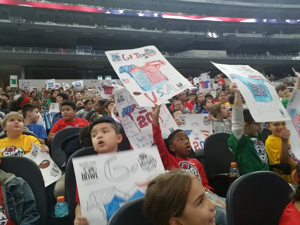 2ndKeene's tweet photo. When team USA fever hits! #celebratestark #cfbisd #firstdownprogram #teamUSA https://t.co/RD6zHrA9BS