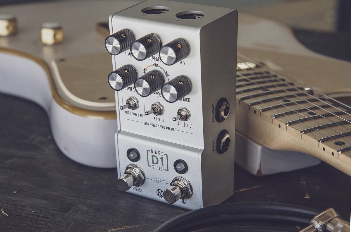 Your eyes do not deceive you. The all new D1 High-Fidelity Stereo Delay features stereo in/out, MIDI control, on board presets and tons of tweak-ability. Pre-order now, begins shipping Feb. 3rd. $299. 💛
walrusaudio.com/pages/d1-stere…