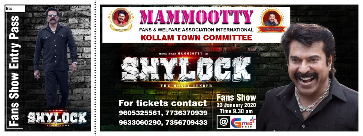 mfwaikerala's tweet image. #Shylock #FansShow

#Kollam - Gmax Cinemas #Karunagappally - Khans Theatre 
#Payyannur - Shanthi Carnival Cinemas

#InCinemas From #January23