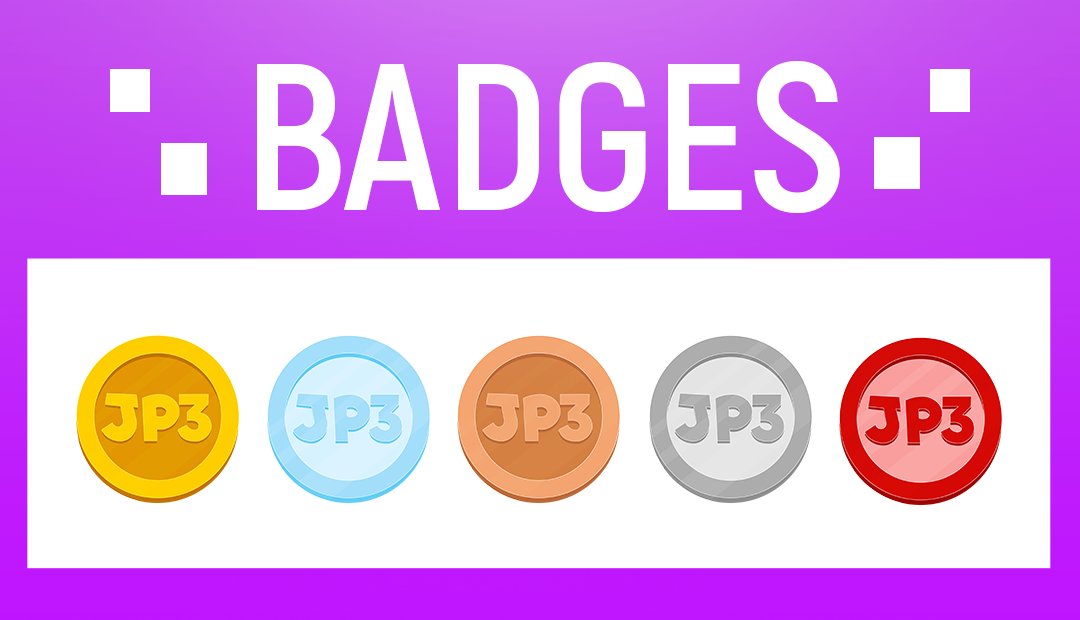 Badges i did for <a href="/jp3peat/">JP3</a>.

Love + Retweet highly appreciated💙