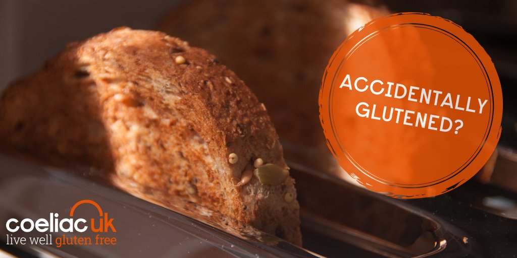 Coeliac_UK's tweet photo. If someone with #coeliac disease accidentally eats #gluten, they are likely to be unwell within a few hours. 

Symptoms can be varied but include severe diarrhoea and stomach pain and can last several days. https://t.co/e6IL9lj27X

#coeliacsymptoms https://t.co/yzEx95jbFd