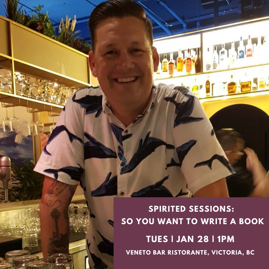 Hosting the first Spirited Sessions of 2020 will be this guy, Shawn Soole; author, bartender, podcaster and all around wizard of knowledge.

Join us in Victoria, BC, January 28th, 1 pm at Veneto Bar Ristorante for Spirited Sessions: So You Want To Write A Book. #spiritedsessions