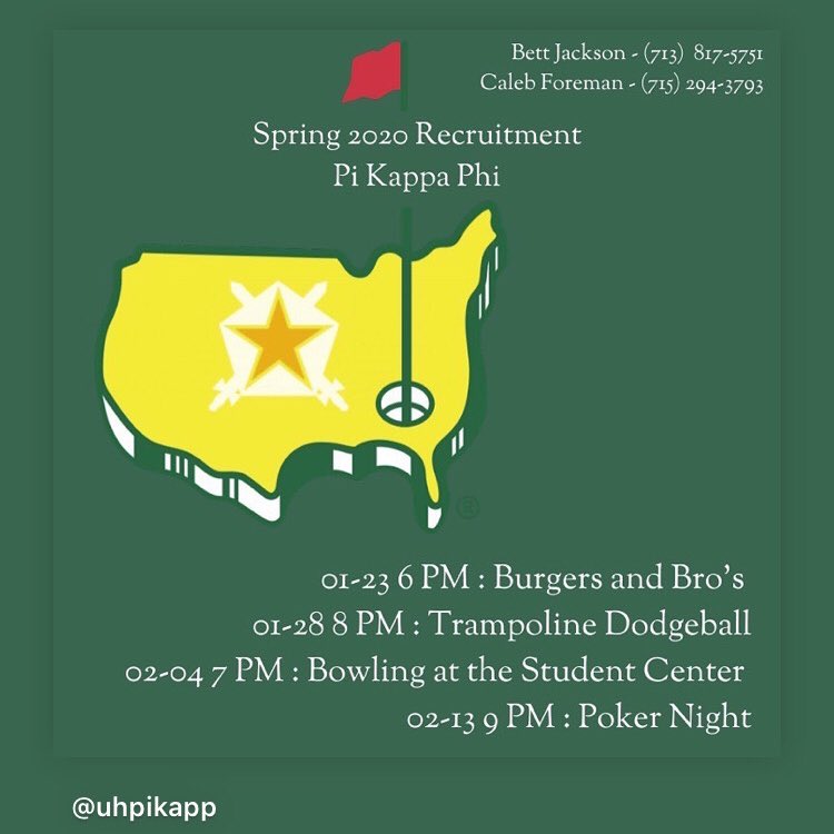 Don’t forget to sign up for recruitment through campus director! *Link in bio* 🏌🏻‍♂️⛳️