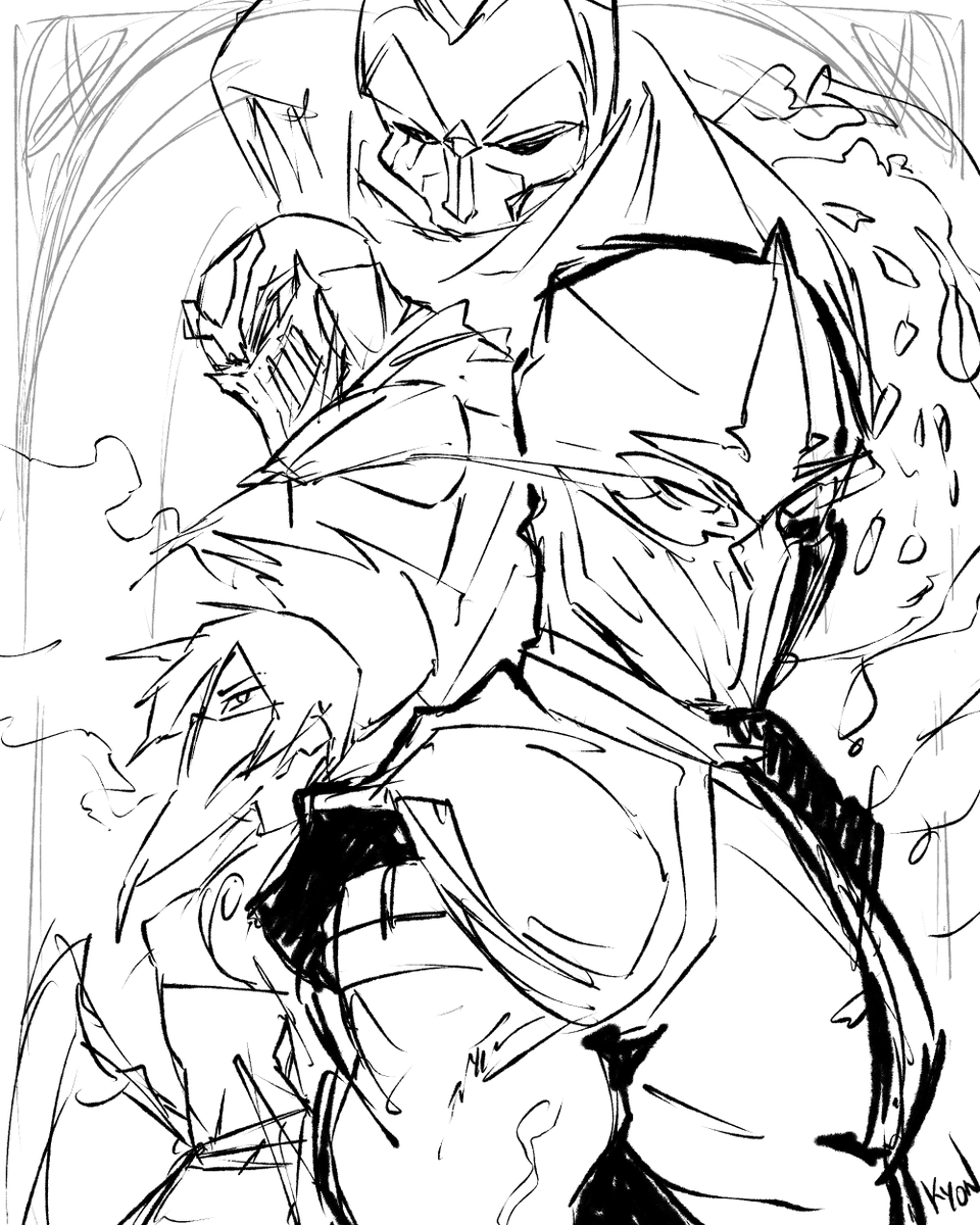 Boceto inspirado en el comic de Zed 
#League_of_Legends 