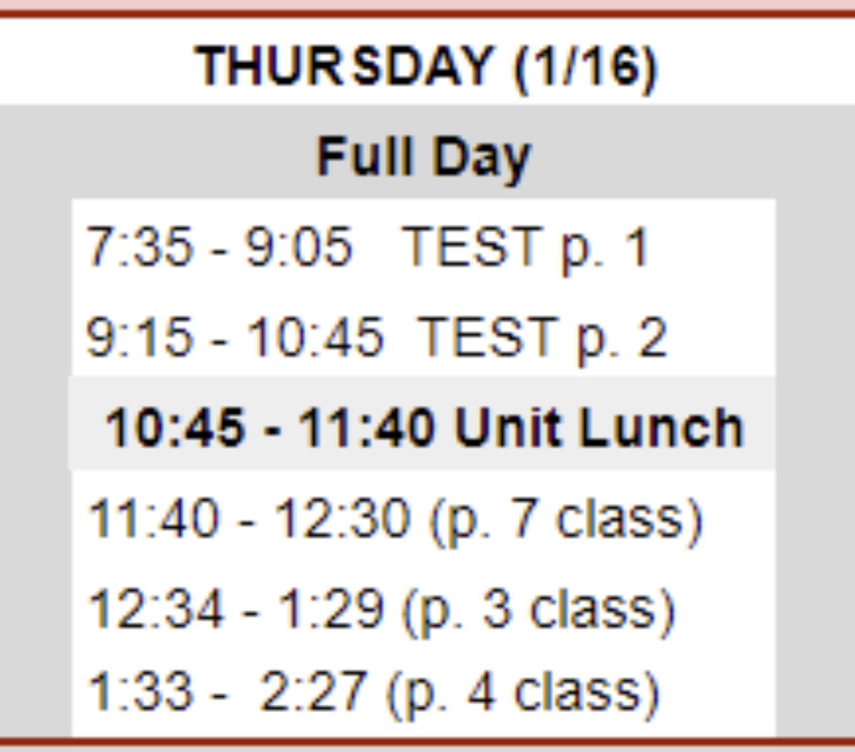 Rianna (@hprhs_rianna) on Twitter photo Here is tomorrow’s Mid Term schedule! Wishing everyone the best of luck! 🐾📚 <a href="/HPRwildcats/">High Point Regional High School</a> <a href="/JonTallamy/">Jon Tallamy</a> #midterm #study #hprhs #wildcatpride #topofnj Here is tomorrow’s Mid Term schedule! Wishing everyone the best of luck! 🐾📚 <a href="/HPRwildcats/">High Point Regional High School</a> <a href="/JonTallamy/">Jon Tallamy</a> #midterm #study #hprhs #wildcatpride #topofnj
