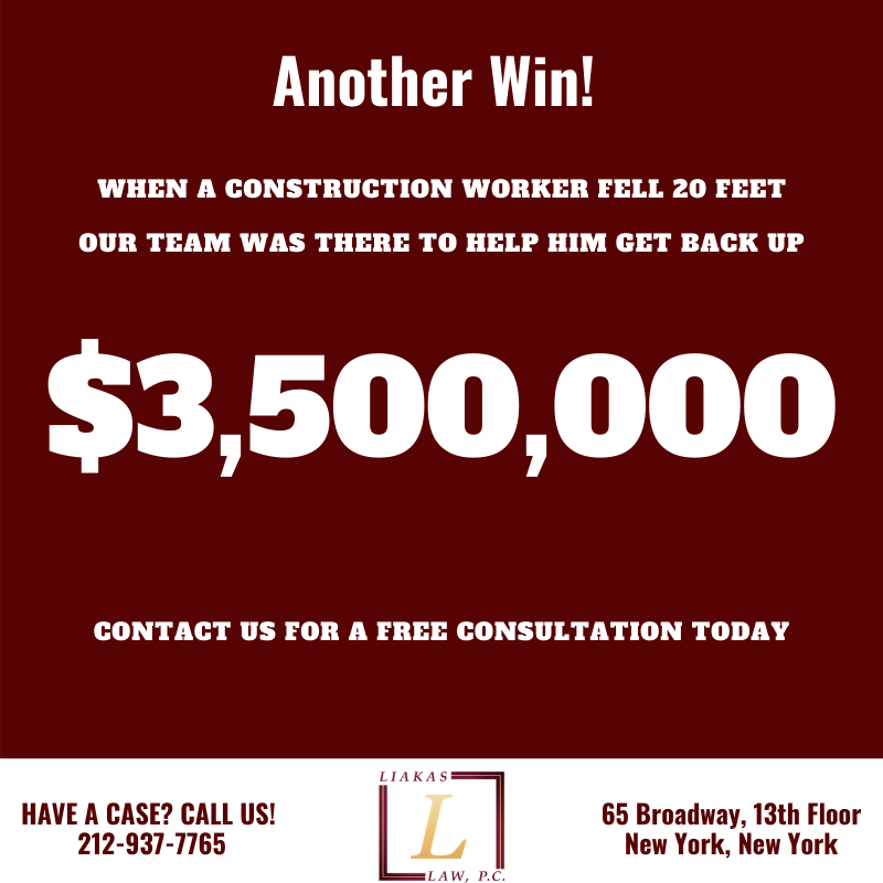 Another win by the team at Liakas Law! $3.5 Million mediation win secured by Managing Partner Dean N. Liakas and Attorney Anthony M. Deliso.

#personalinjury #liakaslaw #mediation #award #win #litigation #law