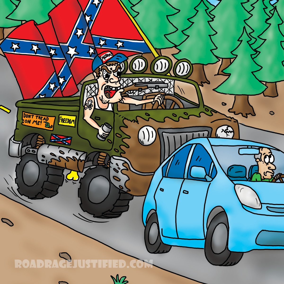 NeveRoark's tweet photo. Pickup trucks with over sized tires always seem to have somewhere important to be. How about save the "tailgating" for the Super Bowl, and leave the other cars alone.
#roadrage #tailgating #baddriver #driversed #injurylaw #autoinsurance #carinsurance #superbowl https://t.co/7BsKacwXja