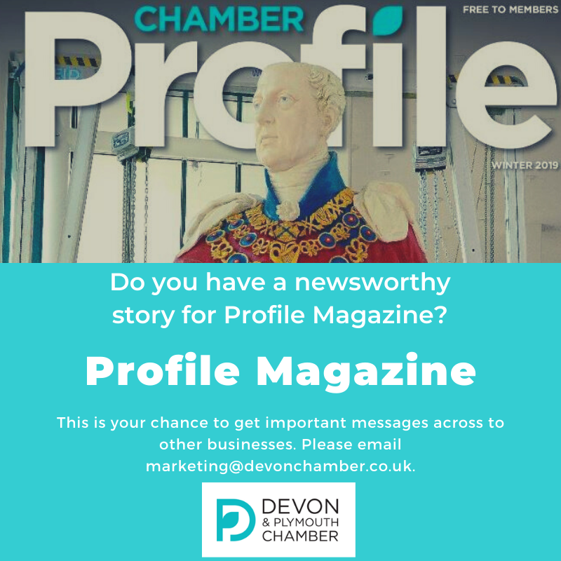 Chamber_Devon's tweet photo. This is your opportunity to share your stories with all of our members! Contact us if you would like a page in our Spring Profile Magazine. #profilemagazine #businessstory #chamberdevon https://t.co/TfHhMhnQbw