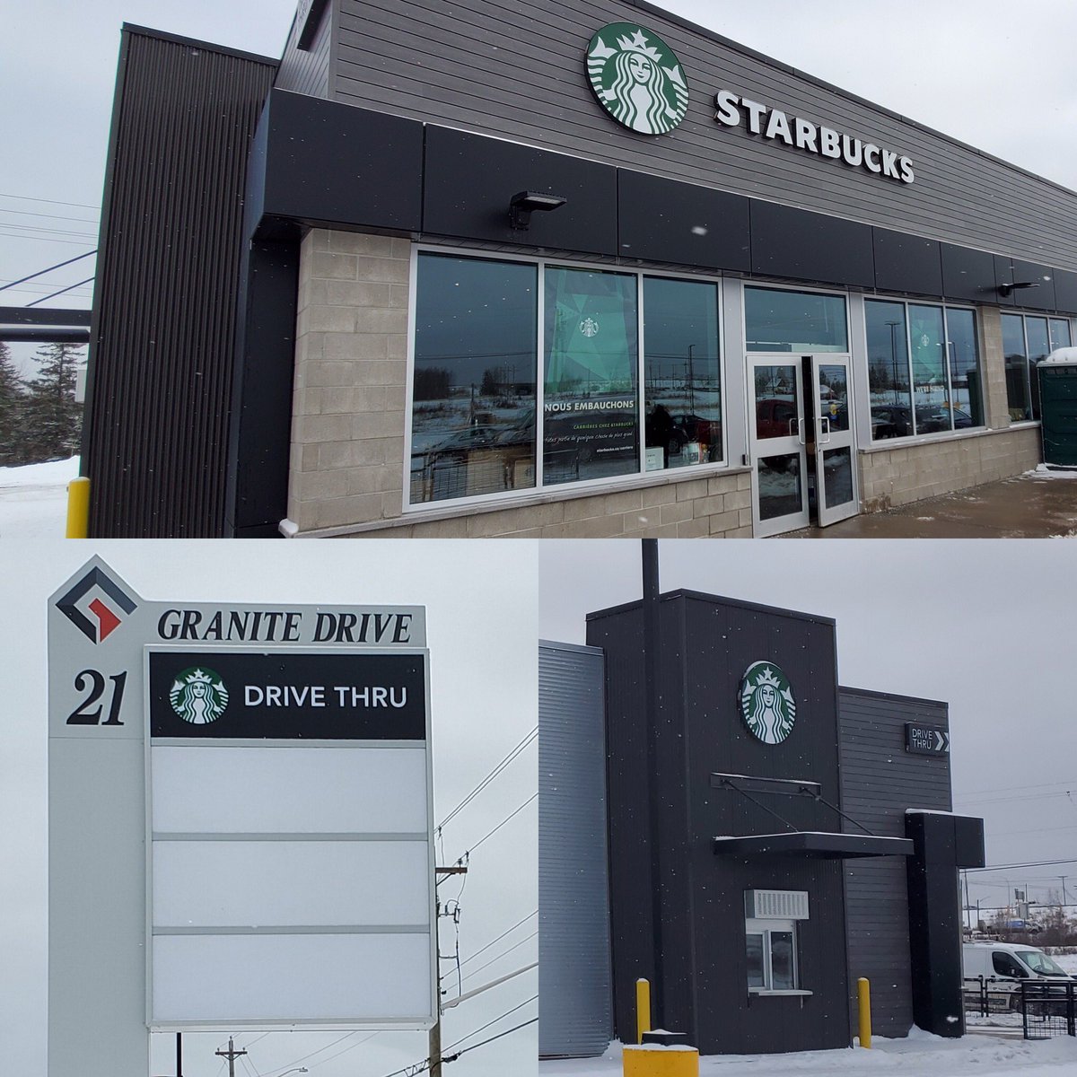 TheGrayGroup's tweet photo. A 2,000-square-foot Starbucks that features a drive thru will open at our Granite Centre development, beside the Moncton Costco tomorrow! https://t.co/YE2vIRiRDZ