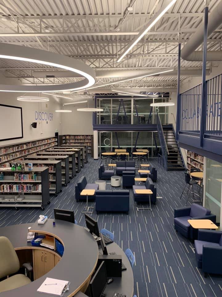 PCILibrary's tweet photo. Our newly renovated Library Learning Commons is awesome! @ParksideCI @TVDSB https://t.co/NuLqKOKHwO