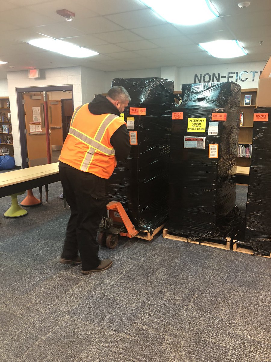 Cbgardner16's tweet photo. School #1 down. Only twenty more to go! It’s happening!! #BVPowerUp @BVBlendED @bmos @bvschools @BlueValleyTech @LeawoodLeopards https://t.co/N8RsktdUkU