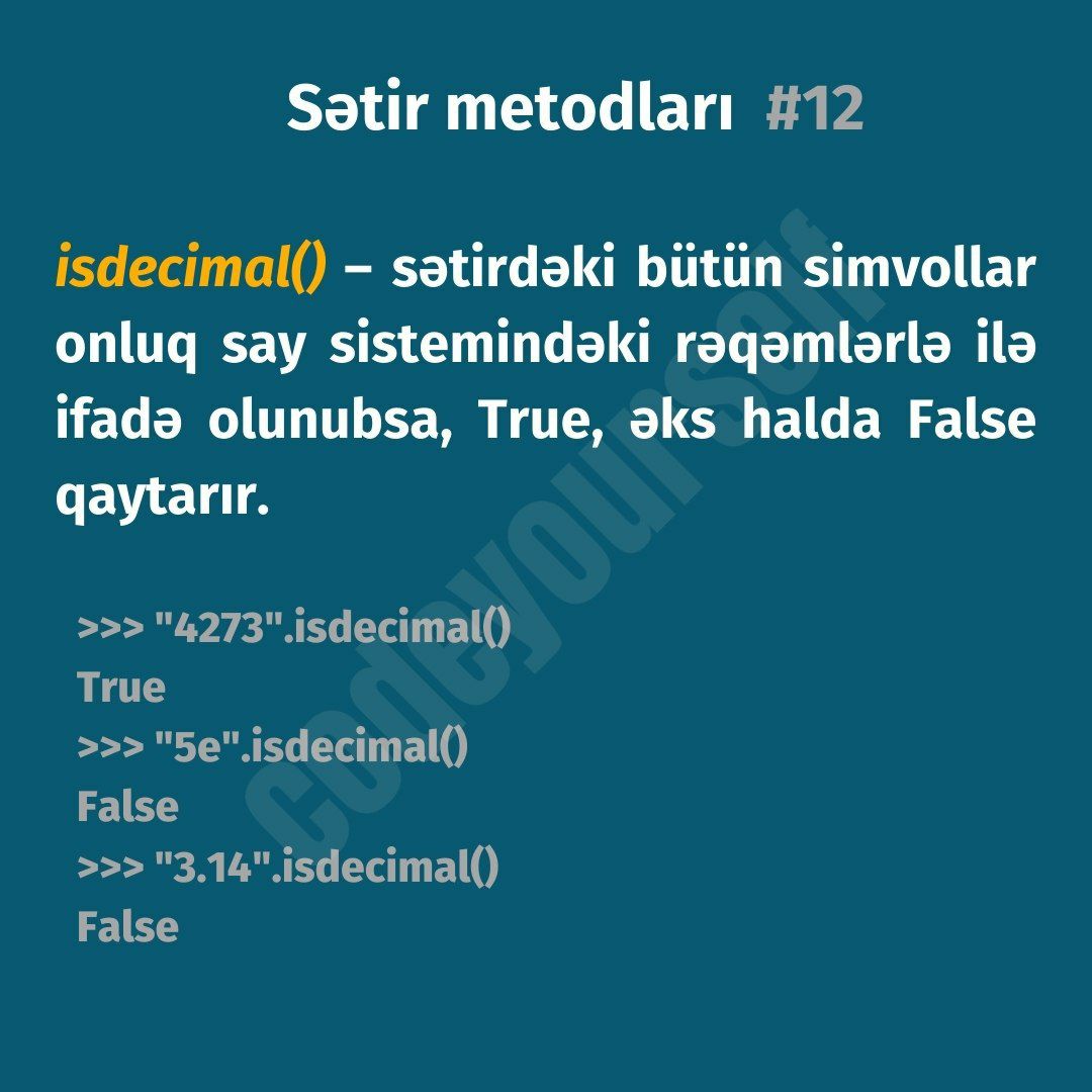 code_yourself's tweet image. #strings #sətirlər #metodlar #python #proqramlaşdırma #codeyourself