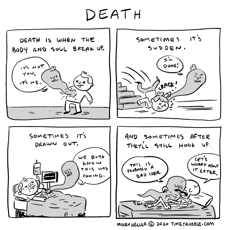 i drew a comic about DEATH 