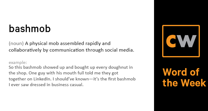 thecyberwire's tweet photo. “So this #bashmob showed up and bought up every doughnut in the shop. One guy with his mouth full told me they got together on LinkedIn. I should’ve known--it’s the first bashmob I ever saw dressed in business casual.” #CWLearn https://t.co/Oa5p0PYF0F