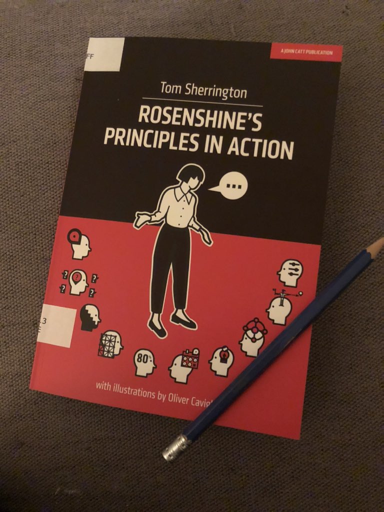 melanieguidera's tweet image. Just started reading this - really pleased that a lot of what we put into action @JESSDubai in @JESSEnglishDept is in keeping with #rosenshine’s principles and am loving the practical ideas @teacherhead suggests for bringing them to the classroom. #JESSteachingandlearning