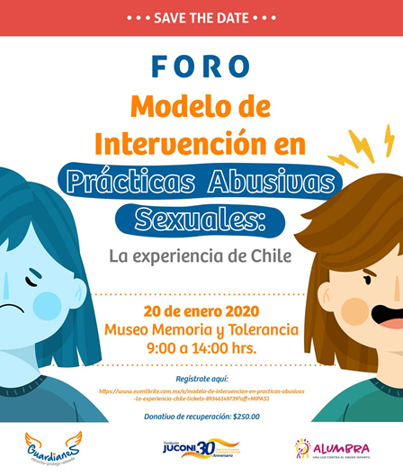 proediap's tweet photo. @GuardianesMx invita a participar en el foro “Modelos de intervención en prácticas abusivas sexuales”
📍Cupo limitado
📅 Lunes 20/enero 9.30am 
🌎 
@MuseoMyT
 CDMX
✍️ Donativo de recuperación $250
👉Registro: https://t.co/LFD4c7bLj0
#ProedDifunde #Proed2020 https://t.co/Cr6NiiCudM