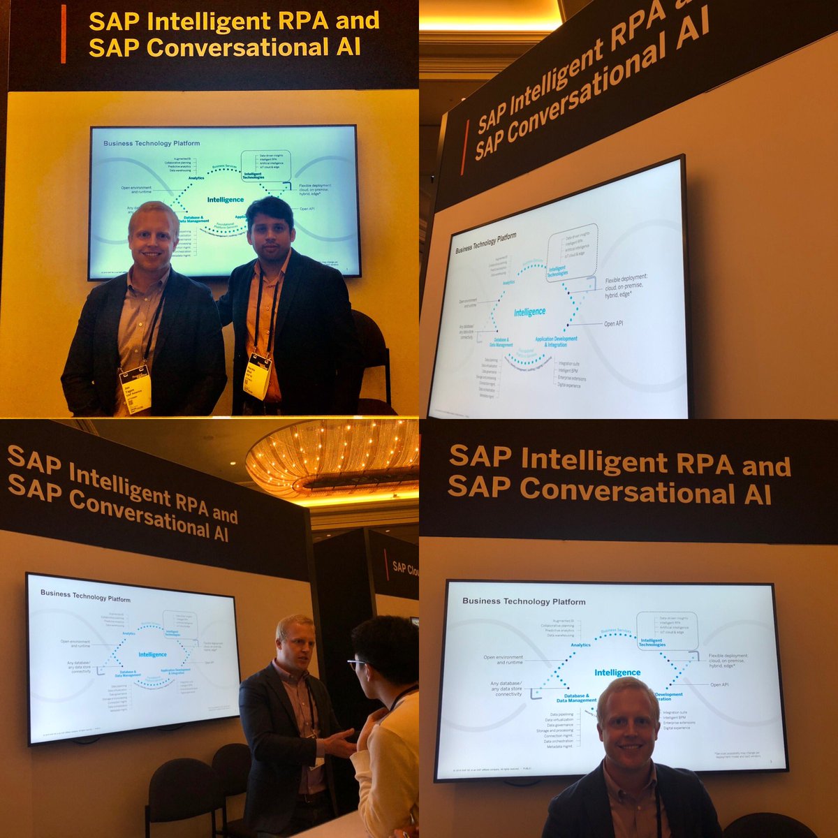 itsharshabhat's tweet photo. We are up and running with our shop in Vegas at SAP Field Kickoff Meeting . Great traction for SAP Intelligent RPA and sellers are excited for 2020 Jon Yagos #sapfkom2020 #rpa #sapintelligentrpa #sap #processautomation #intelligentautomation https://t.co/lNiAOOtcUC