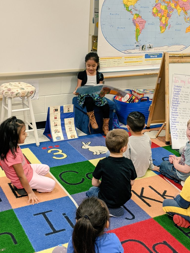A former student showed off her reading skills by reading to my class today.  I am so proud of her!  It's such a sweet gift to watch my students grow throughout elementary school  <a href="/Hasty_Huskies/">Hasty Fine Arts Acad</a> <a href="/SLichucki/">Sarah Lichucki</a> #BeDoHaveGive #CCSDfam