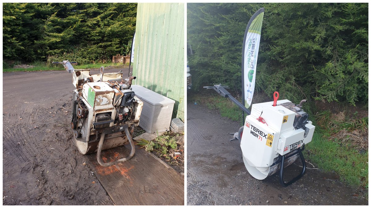 Another terex mbr71 ready to go back to the customer today.
New drum bearings.
New drum mounts &amp; pins.
Full service.
New battery.
Respray.
 #refurbishment #repairs #plantrepair #plantengineer #roller #fitter #service #terex