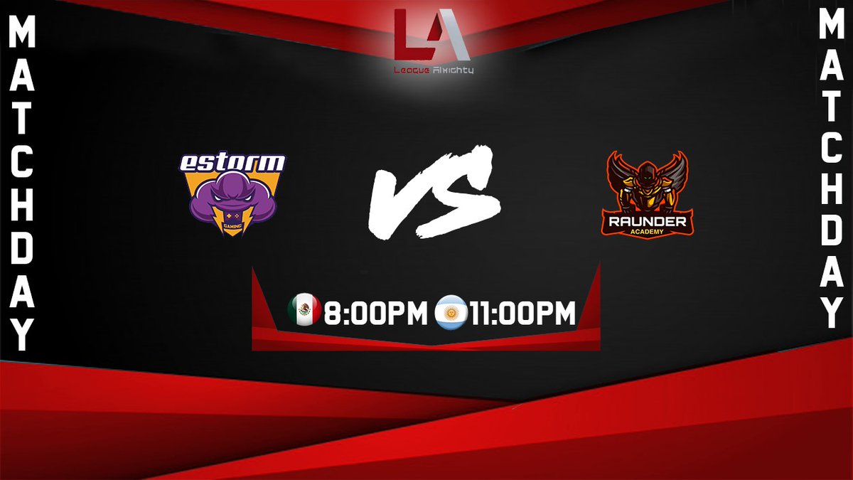 League_Almighty's tweet photo. #MatchDay

Como segundo partido del día, tendremos a uno de los favoritos de la liga en contra de un equipo recién creado. Esta noche tenemos a:

@ESTORM_ACADEMY 🆚 @RaunderAcademy 

⏰ 20:00 🇲🇽 | 21:00 🇵🇪 | 23:00 🇦🇷 https://t.co/FMkIda7Zy5