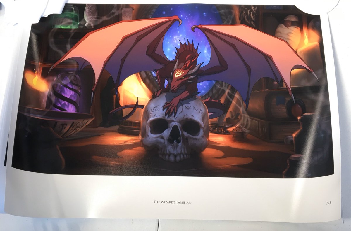TylerWalpole's tweet photo. Hey, let’s do a giveaway! Here’s a 18x24 Limited Edition print of my Wizard’s Familiar digital painting. 

Follow and RT to be eligible to win.

Random drawing will be Friday at noon Central. 

It would look so cool in your game room! #dragon #art #gaming https://t.co/fm6lxqf8tj