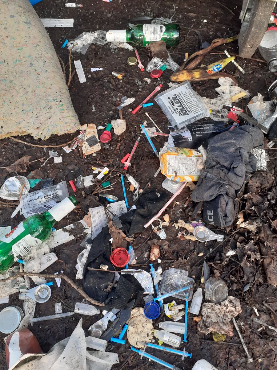 KielMitchell2's tweet photo. One of the many battles we have in our area is fly tipping and drug paraphernalia left laying around in public places 😡 thanks to the team for the helping hand clean this area  👍👍 @iam_mark_wright @my_radford @RealmPublic @chidiegenti https://t.co/utv7lipnFq