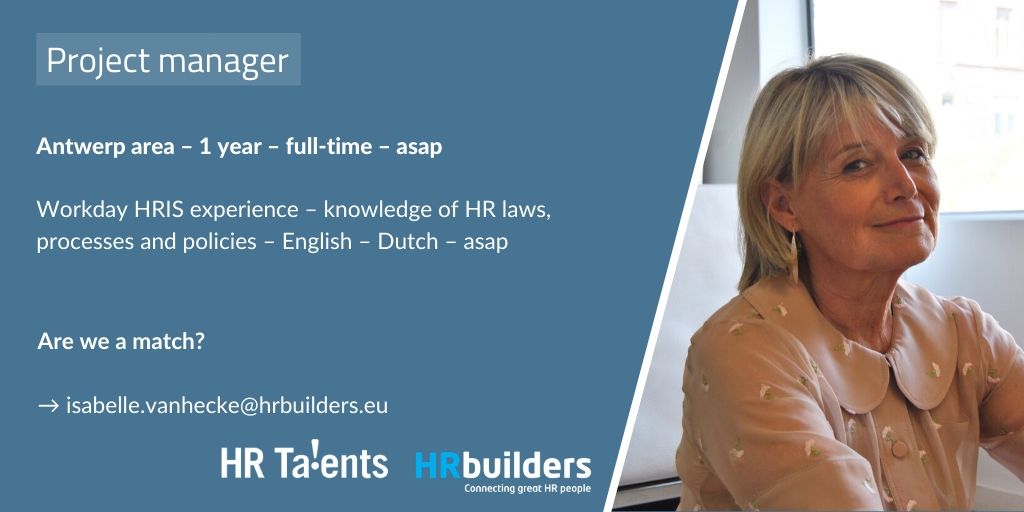 HRTalents_BE's tweet photo. 🇧🇪 Spread the word! @IsabelleVHecke is looking for a #projectmanager in the Antwerp area. Are you the candidate we're looking for?
➡️Send your CV to isabelle.vanhecke@hrbuilders.eu
#InterimManagement #Freelance #HumanResources #HR #HRbuilders #HRTalents https://t.co/bq151FbAtu