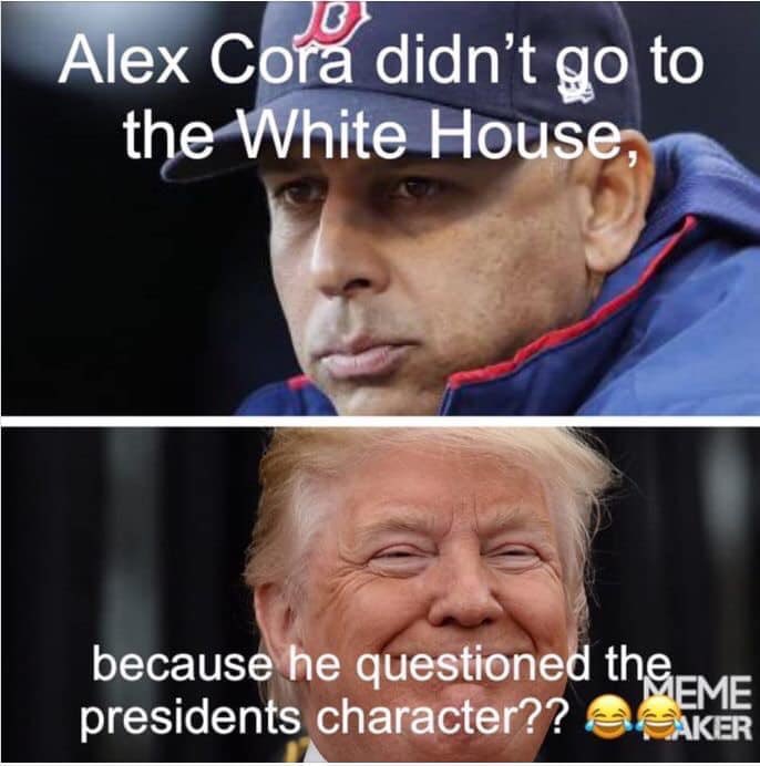 alwayslucid_'s tweet photo. #TrumpKarma #RedSoxCheat #AstrosCheat https://t.co/WOmckbN9KO