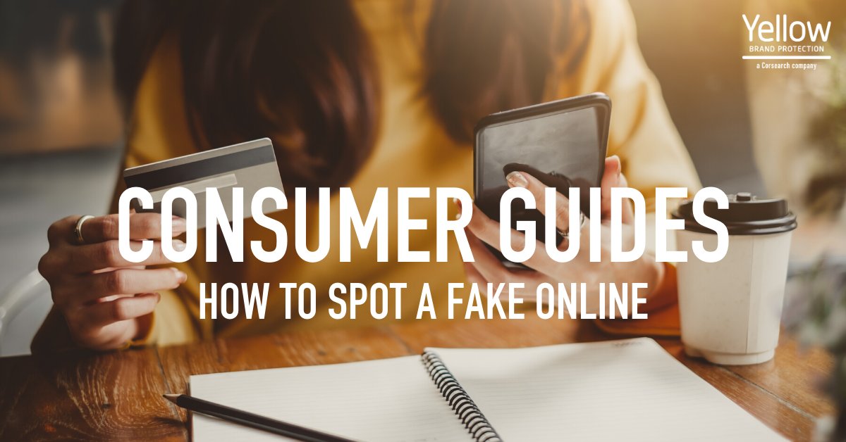 Yellow_BP's tweet photo. Out Now! The new essential consumer guide to Spotting Fakes Online. #howto #spotafake #consumerguides #brandprotection #imforreal https://t.co/KQxtSeelFQ https://t.co/3i9xYZ6kbD