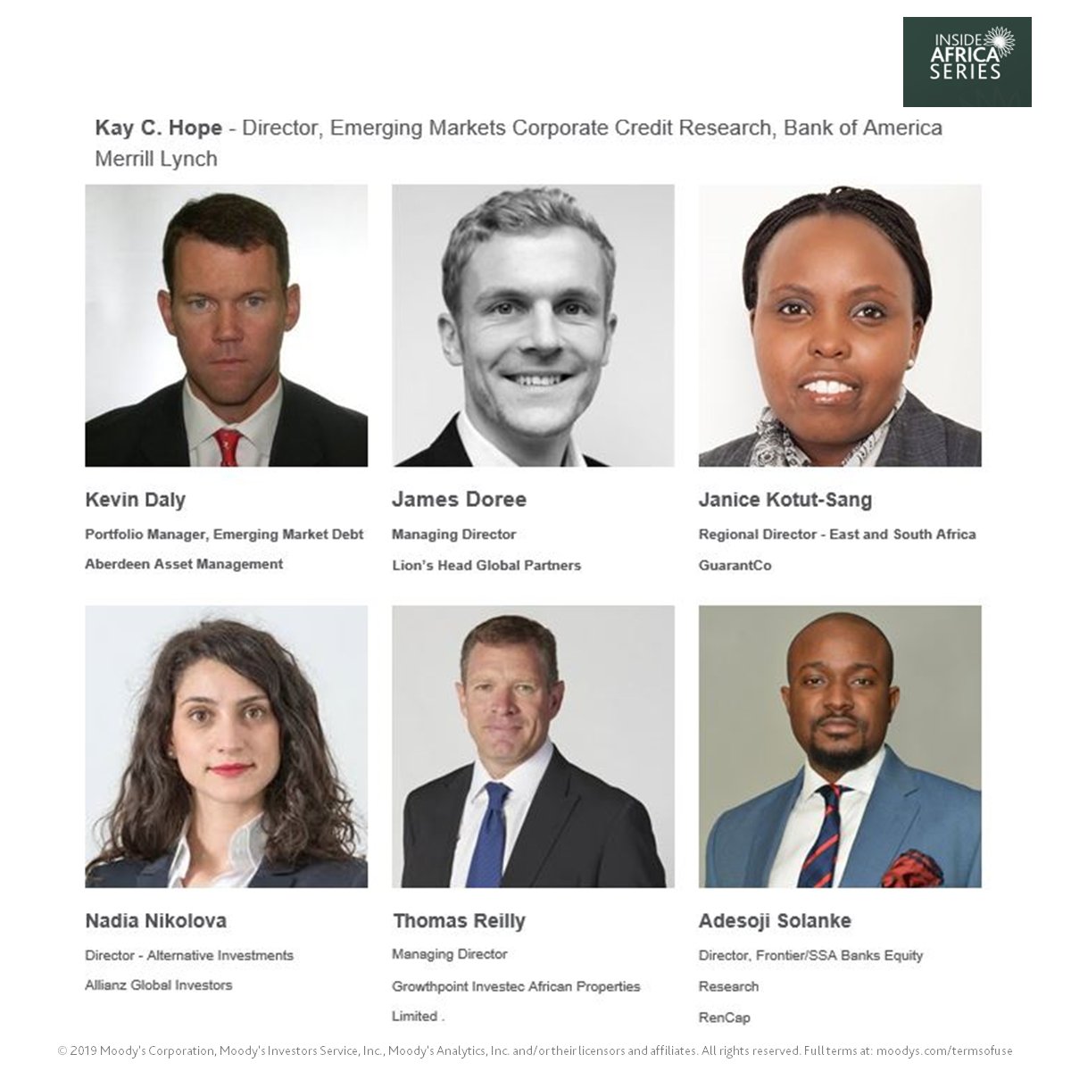 moodysafrica's tweet photo. Join Moody’s Africa Conference in London on 28 January to explore the continent’s credit trends and risks with influential guest speakers from major banks, asset managers and investment companies. Click for details: https://t.co/TdwsSSnauH #MoodysAfrica #MoodysEMSeries https://t.co/5TEmW5ZbJ3
