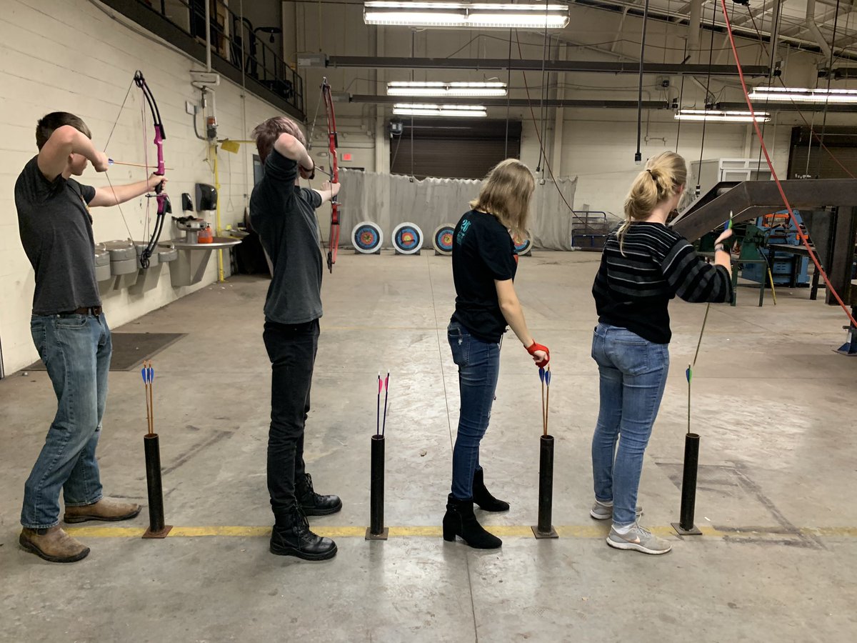 Archery practice underway this morning! <a href="/EastViewHS/">East View HS</a>
