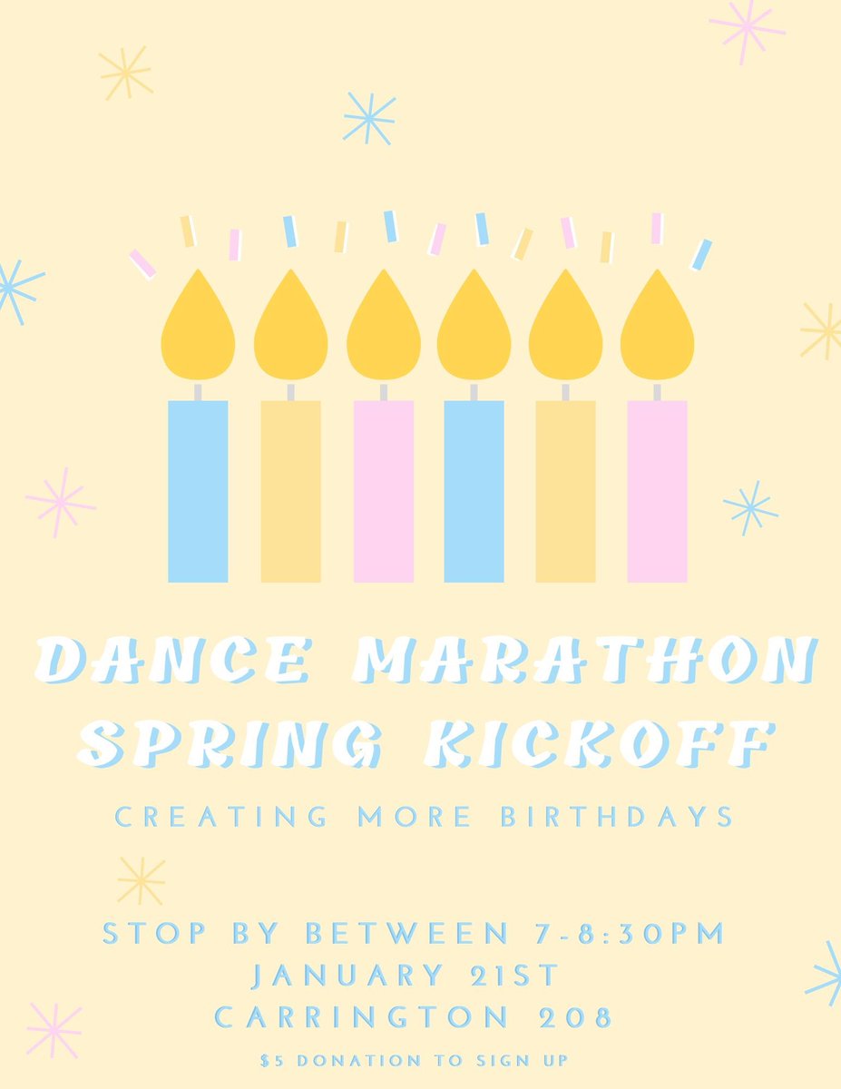 DMatMoState's tweet image. Dance Marathon Spring Kickoff is HERE! Join us ONE WEEK from today in Carrington 208 anytime between 7-8:30pm to signup for Dance Marathon, ask questions, hear more about what DM is &amp;amp; purchase T-Shirts. We cannot wait to kickoff Dance Marathon and start fundraising!!