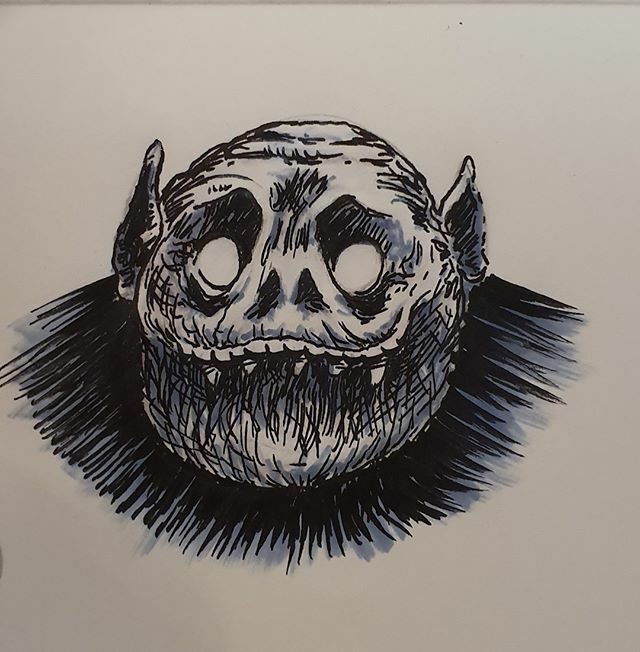 n_seabolt's tweet photo. Throwback Thursday...to like 5 days ago :) It's interesting to me how much a tiny bit of shading can round out a form like our ghoulish pal here.
.
.
.
.
#ghoul #markershading #inkdrawing #sketchbook #throwbackthursday #sharingart #monstersketch #marginm… https://t.co/EvLla8WC6T https://t.co/FriFmMdGjA