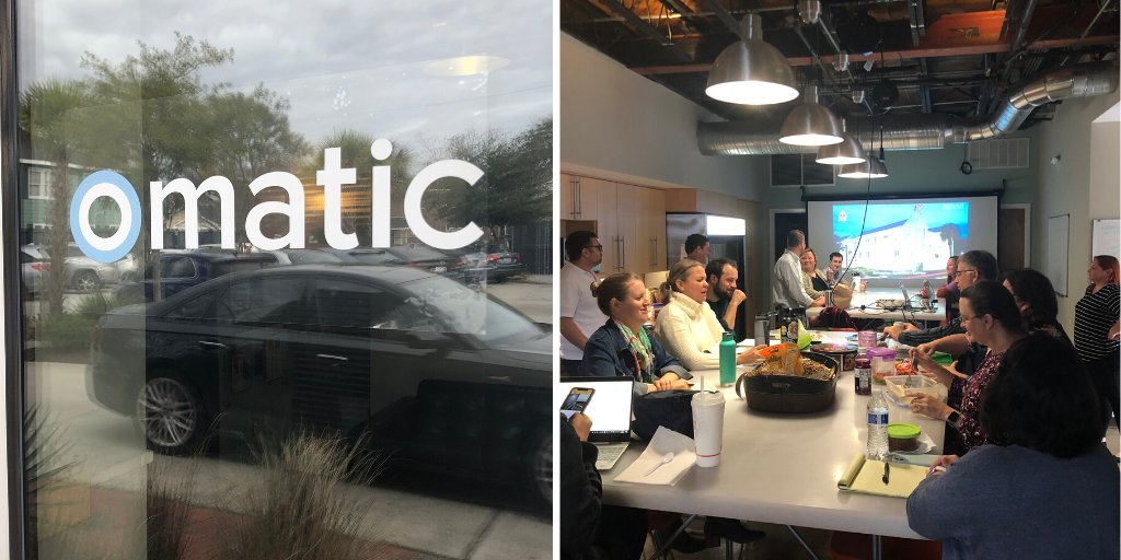 GetRevvi's tweet photo. A big thank you to Omatic Software for hosting us and the Ronald McDonald House Charities of Charleston last week to talk texting.  It's a great success story of how texting adds value to your communication channels. #rmhc #nonprofits #ronaldmcdonaldhouses #sms #omaticsoftware https://t.co/KbSBNenxW9