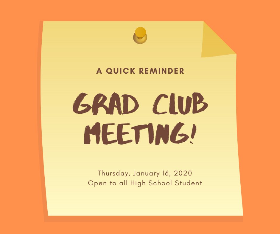 cafecollegehou's tweet photo. Attention High School students! Looking for a student organization to participate in? Come to our GRAD Club meeting and learn about how you can become a GRAD Scholar at cafécollege. Our next meeting is Thursday, Jan. 16 from 5:00pm-6:00pm.
#GRADScholars #cafecollegehouston https://t.co/rZgnmPnJ2p