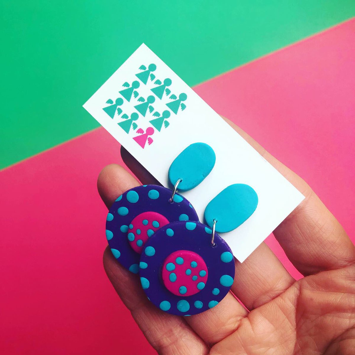 Nine9Angels's tweet image. More @FADDundee earrings! Another day, another new favourite 😂🤷‍♀️ #fadd2020 #handmade #nineangels #januarychallenge