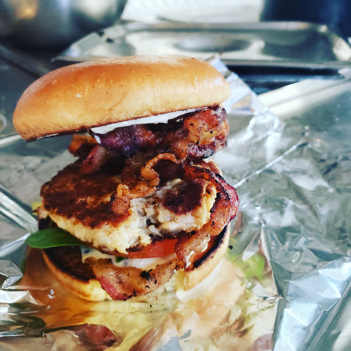 Bistro is set up in Fells Point today Caroline &amp; Thames 11-2