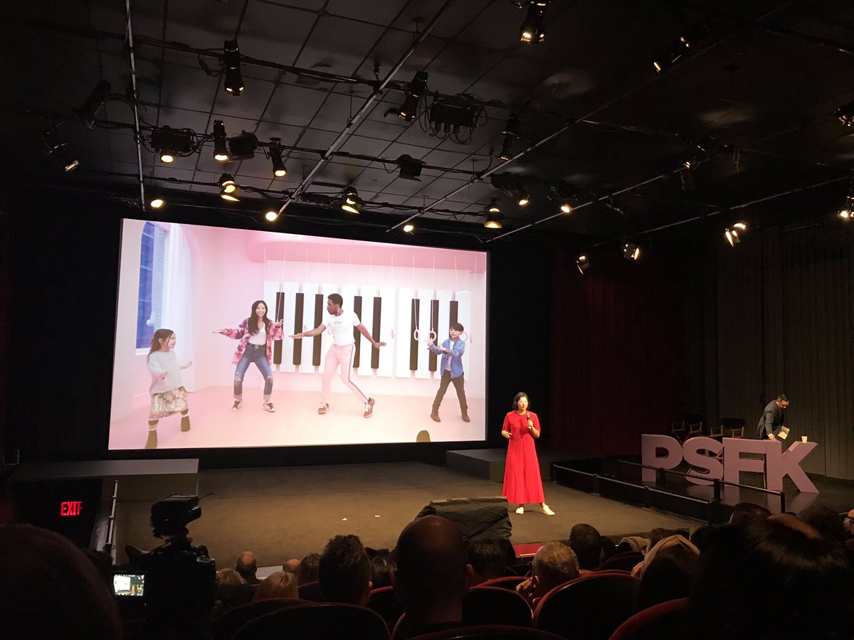 kdalton25's tweet photo. Trina Chan of @MUSOFICECREAM kicking off the #PSFK conference with great insights: 1)Technology is not critical to enhancing any experience and 2) your audience does not expect perfection; super fans grow as you grow. https://t.co/WfVm4kUQ0d